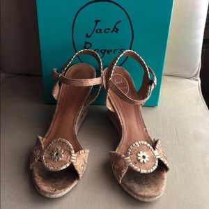 Jack Rogers Wedges w/original box